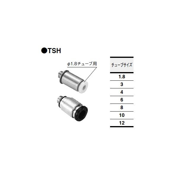 （株）コガネイ クイック継手ミニ 六角穴付ストレート TSH クイック継手ミニ　六角穴付ストレート TSH6-M5M (10ｺｲﾘ)