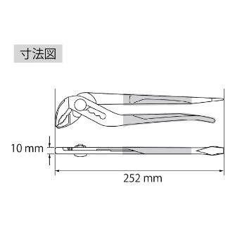 （株）ロブテックス ネジアンギラス アンギラスタイプ WP250DNA ネジアンギラス　アンギラスタイプ WP250DNA