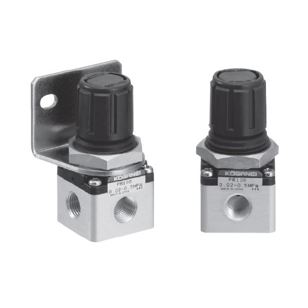 （株）コガネイ 小形精密レギュレータ PR 小形精密レギュレータ PR100