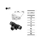 （株）コガネイ クイック継手ミニ ユニオンティー UT