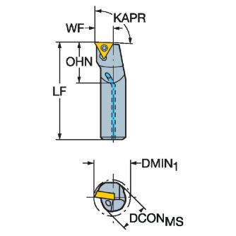 サンドビック（株） コロターン107 ボーリングバイト E20S-STFC コロターン１０７　ボーリングバイト【Ｆ】 E20S-STFCL 11-RB1