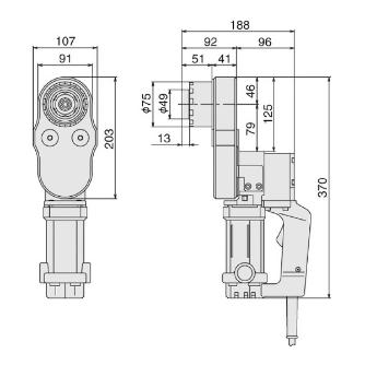 ＴＯＮＥ（株） M22極短型シヤーレンチ US シャーレンチ US221T