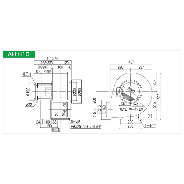 ＳＤＧ（株） 高効率電動送風機 AH 高効率電動送風機 AH-H10-L313