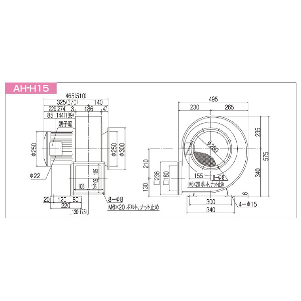 ＳＤＧ（株） 高効率電動送風機 AH 高効率電動送風機 AH-H15-L313