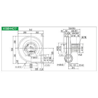 ＳＤＧ（株） 高効率電動送風機 KSB 高効率電動送風機 KSB-H07-R311