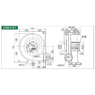 ＳＤＧ（株） 高効率電動送風機 KSB 高効率電動送風機 KSB-H37-R311