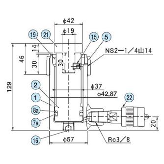 （株）大阪ジャッキ製作所 T形パワージャッキ T Ｔ形パワージャッキ T10G6.3