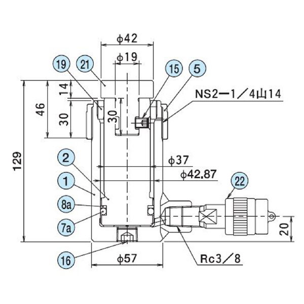 （株）大阪ジャッキ製作所 T形パワージャッキ T Ｔ形パワージャッキ T10G6.3