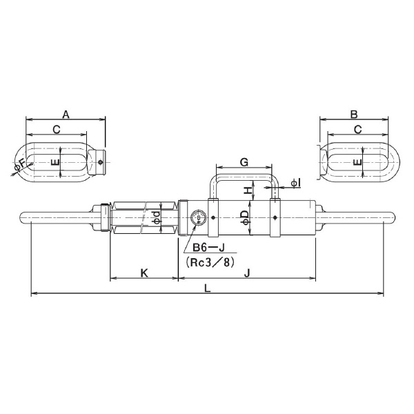 （株）大阪ジャッキ製作所 油圧引張ジャッキ HPL 油圧引張ジャッキ HPL-1015R