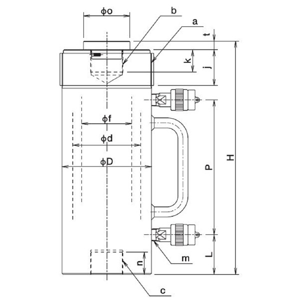 （株）大阪ジャッキ製作所 E形パワージャッキ E Ｅ形パワージャッキ E100H35