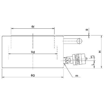 （株）大阪ジャッキ製作所 EF形フラットジャッキ EF ＥＦ形フラットジャッキ EF100S1.5