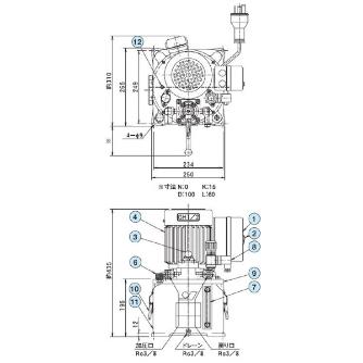 （株）大阪ジャッキ製作所 G形油圧ポンプ GH Ｇ形油圧ポンプ GH1/2S-N