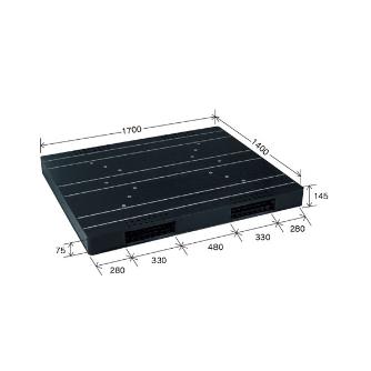 岐阜プラスチック工業（株） リスパレット JCKタイプ JCK リスパレット　ＪＣＫタイプ JCK-R2-140170 ﾌﾞﾗｯｸ