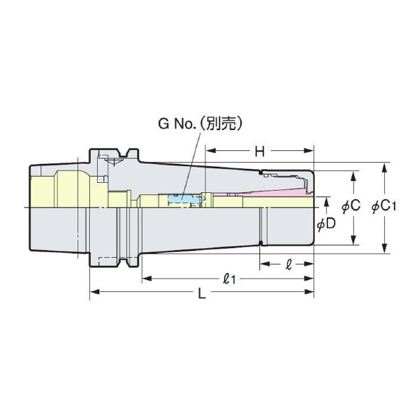 （株）日研工作所 HSK記念タイプVCホルダ HSK-VC ＨＳＫ記念タイプＶＣホルダ HSK63A-VC6-70