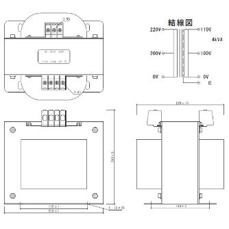 スワロー電機（株） 電源トランス SC21 電源トランス SC21-4000E