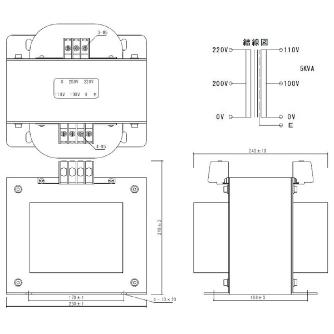 スワロー電機（株） 電源トランス SC21 電源トランス SC21-5000E