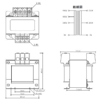 スワロー電機（株） 電源トランス PC42 電源トランス PC42-200