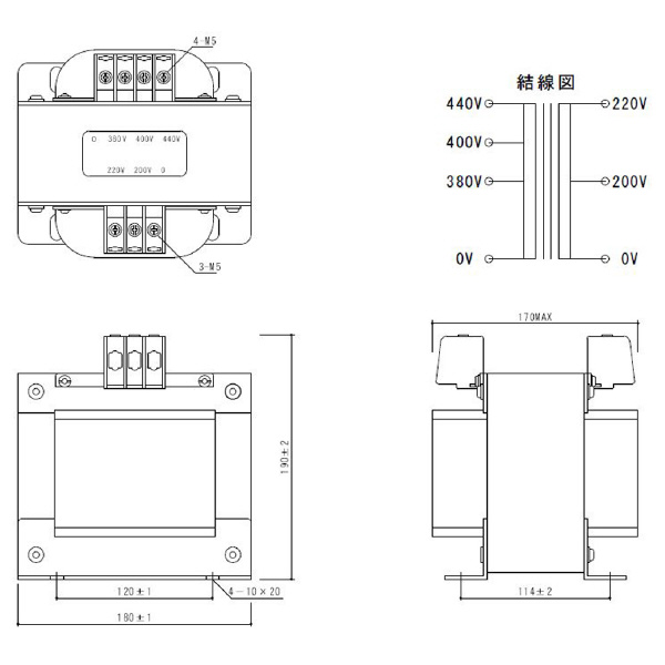 スワロー電機（株） 電源トランス PC42 電源トランス PC42-1500