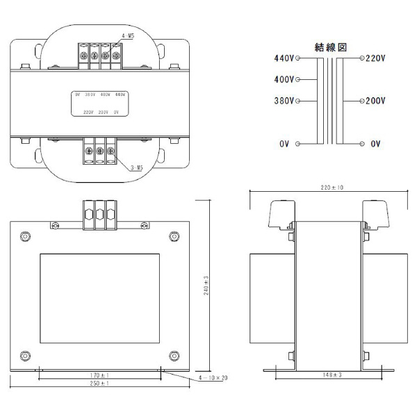 スワロー電機（株） 電源トランス PC42 電源トランス PC42-4000