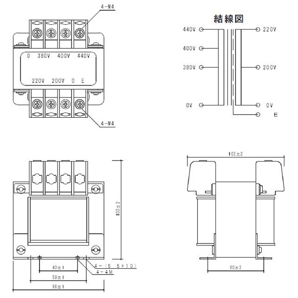 スワロー電機（株） 電源トランス PC42 電源トランス PC42-100E