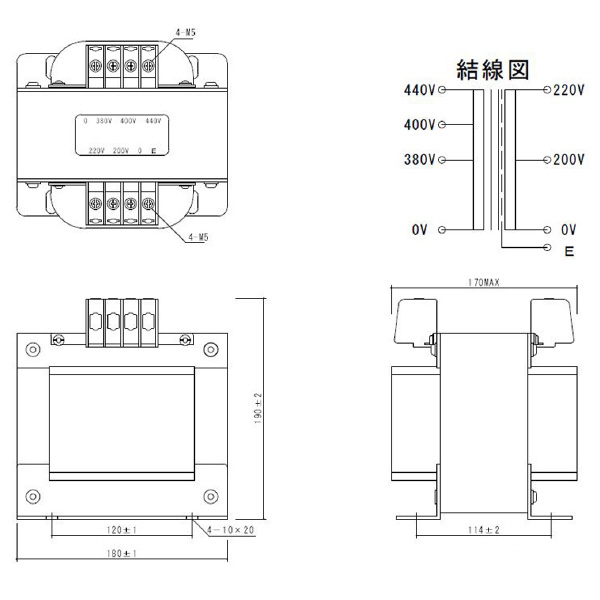 スワロー電機（株） 電源トランス PC42 電源トランス PC42-1500E