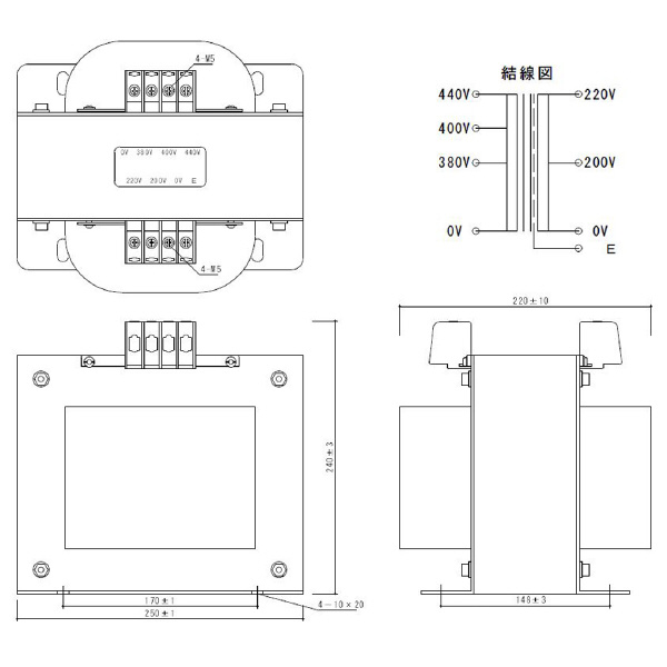 スワロー電機（株） 電源トランス PC42 電源トランス PC42-4000E