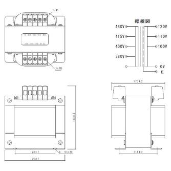 スワロー電機（株） 電源トランス PD41 電源トランス PD41-1500E