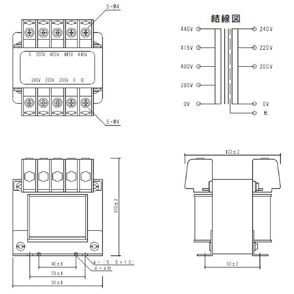 スワロー電機（株） 電源トランス PD42 電源トランス PD42-100E