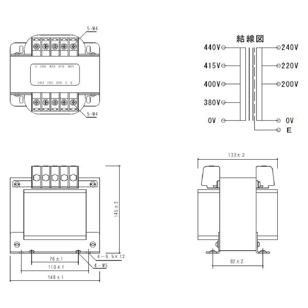 スワロー電機（株） 電源トランス PD42 電源トランス PD42-500E