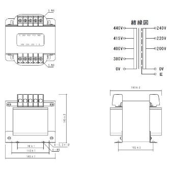 スワロー電機（株） 電源トランス PD42 電源トランス PD42-750E