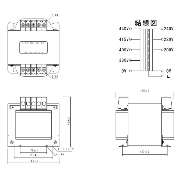 スワロー電機（株） 電源トランス PD42 電源トランス PD42-1000E