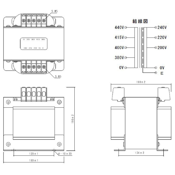 スワロー電機（株） 電源トランス PD42 電源トランス PD42-2000E