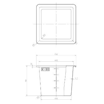 スイコー（株） K型容器 Ｋ型容器 K-80