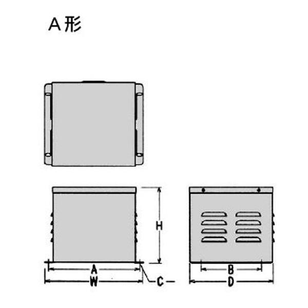 スワロー電機（株） 単相・三相トランス用ケース BK 単相・三相トランス用ケース BK-3