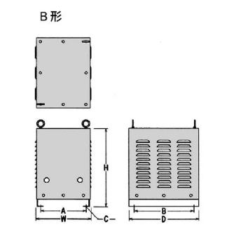スワロー電機（株） 単相・三相トランス用ケース BK 単相・三相トランス用ケース BK-4