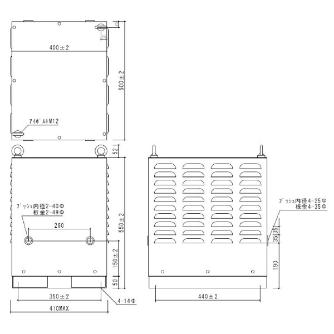 スワロー電機（株） 単相・三相トランス用ケース BK 単相・三相トランス用ケース BK-6