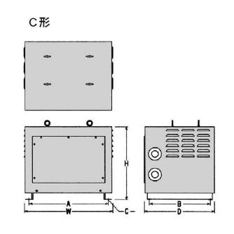 スワロー電機（株） 単相・三相トランス用ケース BK 単相・三相トランス用ケース BK-7