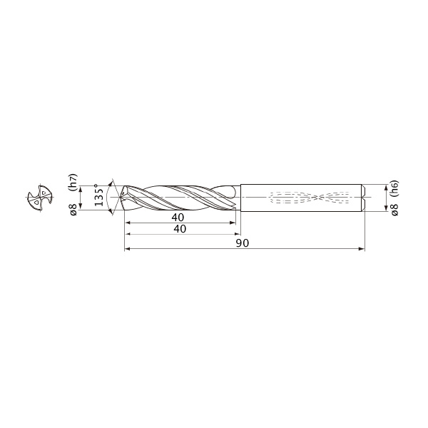 三菱マテリアル（株） WSTARドリル MQS 0800 ＷＳＴＡＲドリル MQS 0800X3DB DP3020