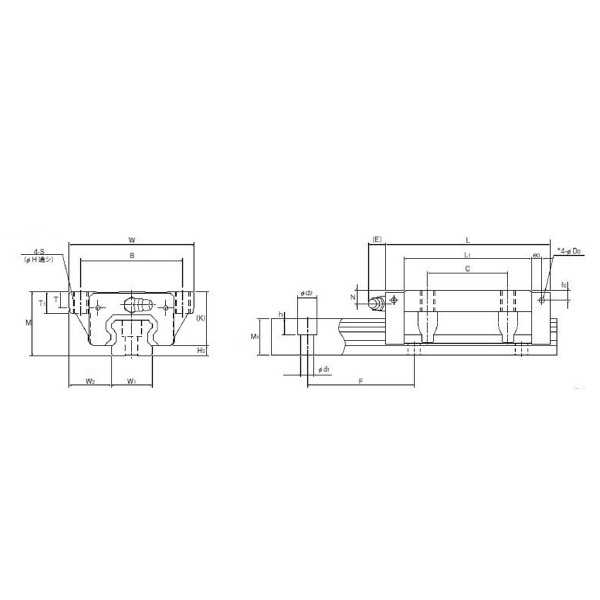 ＴＨＫ（株） LMガイド SHS45C2 ＬＭガイド SHS45C2SS+1620L