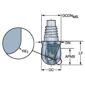 サンドビック（株） コロミル316 ヘッド 【E】 316 コロミル３１６　ヘッド　【Ｅ】 316-10BM210-10050G 1730