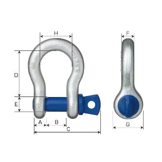 オーエッチ工業（株） 鍛造シャックル弓型 BC 鍛造シャックル弓型 BC-05T