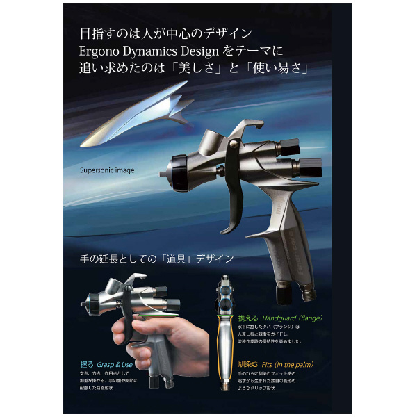 （株）明治機械製作所 ハンドスプレーガン FINER-CORE ハンドスプレーガン FINER-CORE-HVLP-15