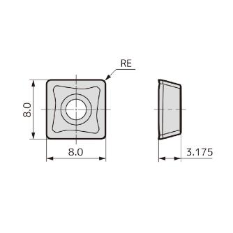 住友電気工業（株） カッタチップ SOMT-H カッタチップ SOMT080308PZER-H XCU2500