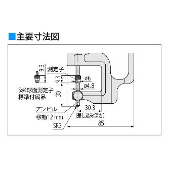 （株）ミツトヨ ダイヤルレンズメータ 7313A/2046AB ダイヤルレンズメータ 7313A ﾀﾞｲﾔﾙﾚﾝｽﾞﾒｰﾀ/2046AB