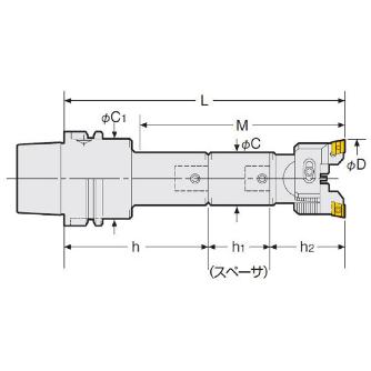 （株）日研工作所 バランスカットボーリングバー HSK-RAC バランスカットボーリングバー HSK100A-RAC25-195A