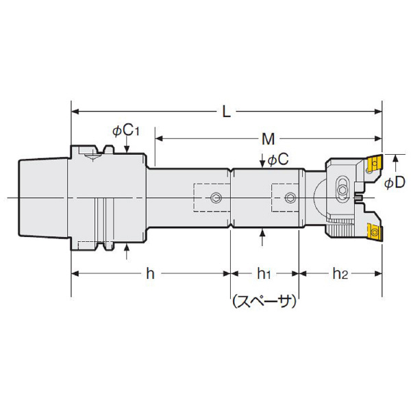 （株）日研工作所 バランスカットボーリングバー HSK-RAC バランスカットボーリングバー HSK100A-RAC25-195A