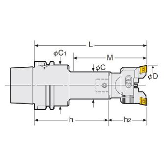 （株）日研工作所 バランスカットボーリングバー HSK-RAC バランスカットボーリングバー HSK100A-RAC100-225A