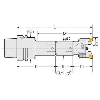 （株）日研工作所 バランスカットボーリングバー HSK-RAC バランスカットボーリングバー HSK100A-RAC25-195E