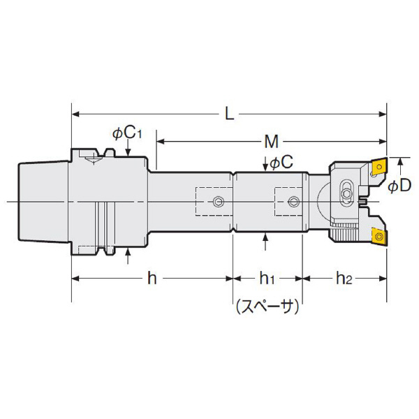 （株）日研工作所 バランスカットボーリングバー HSK-RAC バランスカットボーリングバー HSK100A-RAC25-195E