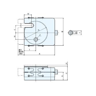 （株）ナベヤ 防振レベリングブロックMB型 MB 防振レベリングブロックＭＢ型 MB2-75